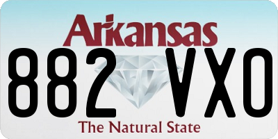 AR license plate 882VXO
