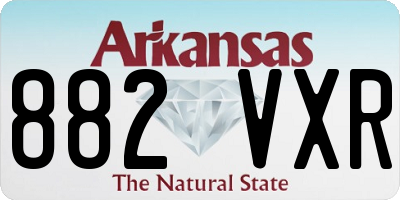 AR license plate 882VXR