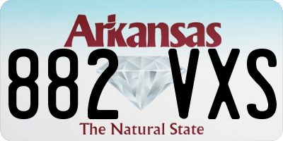 AR license plate 882VXS