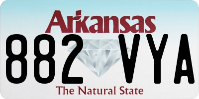 AR license plate 882VYA