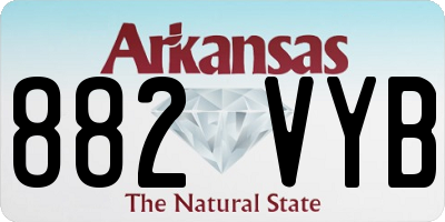 AR license plate 882VYB