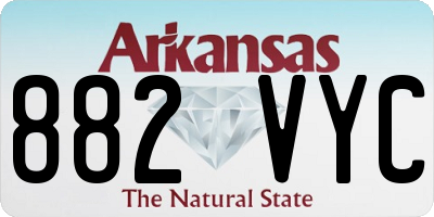 AR license plate 882VYC