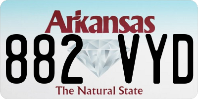 AR license plate 882VYD