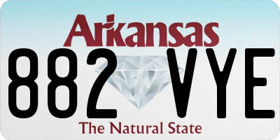 AR license plate 882VYE