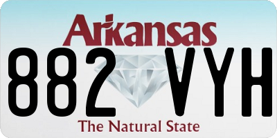 AR license plate 882VYH