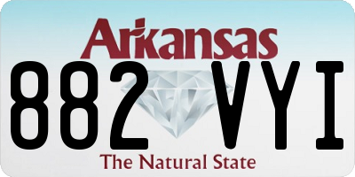AR license plate 882VYI