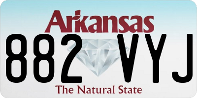 AR license plate 882VYJ