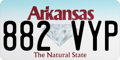 AR license plate 882VYP