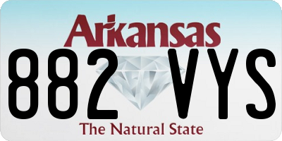 AR license plate 882VYS