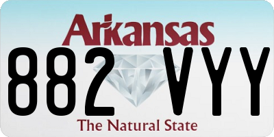 AR license plate 882VYY