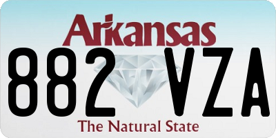 AR license plate 882VZA