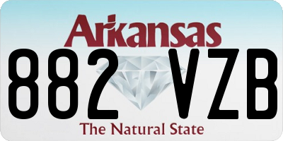 AR license plate 882VZB