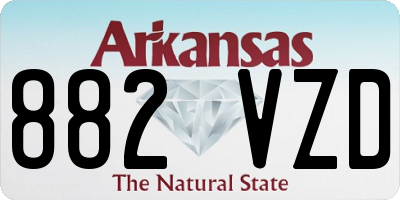 AR license plate 882VZD