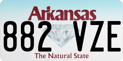 AR license plate 882VZE