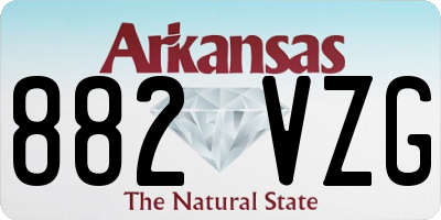 AR license plate 882VZG
