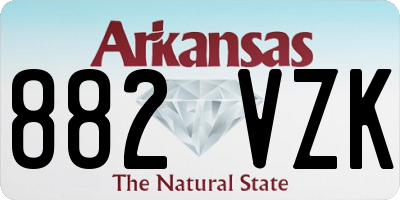AR license plate 882VZK