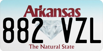 AR license plate 882VZL
