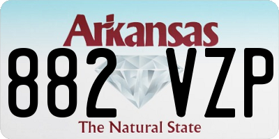 AR license plate 882VZP