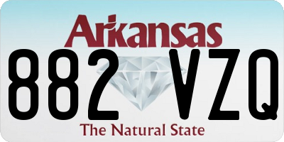 AR license plate 882VZQ