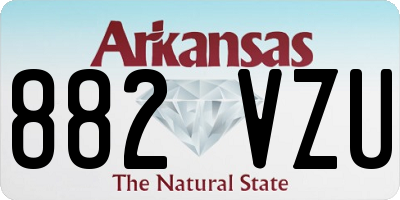AR license plate 882VZU