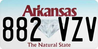 AR license plate 882VZV