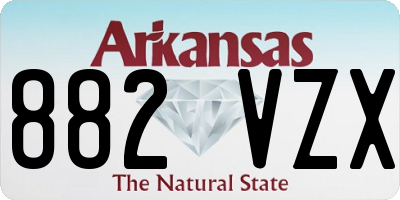 AR license plate 882VZX