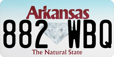 AR license plate 882WBQ