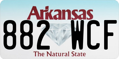 AR license plate 882WCF