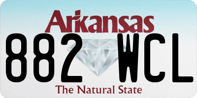 AR license plate 882WCL