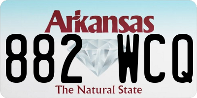 AR license plate 882WCQ