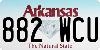 AR license plate 882WCU