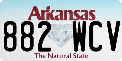 AR license plate 882WCV