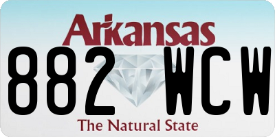 AR license plate 882WCW