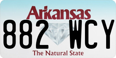 AR license plate 882WCY