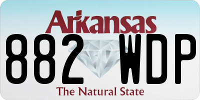 AR license plate 882WDP