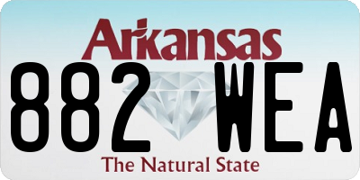 AR license plate 882WEA