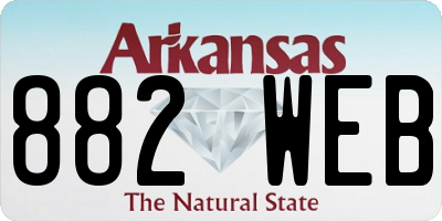 AR license plate 882WEB