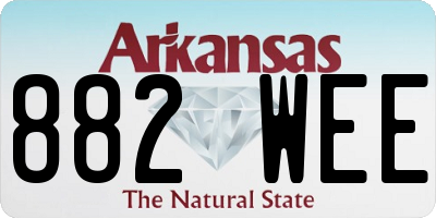 AR license plate 882WEE