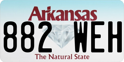 AR license plate 882WEH