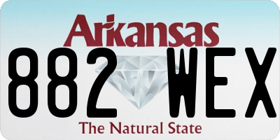 AR license plate 882WEX