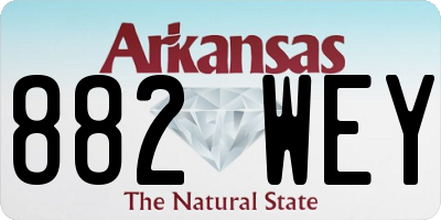 AR license plate 882WEY
