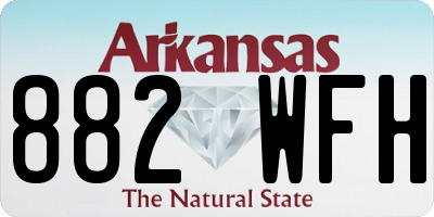 AR license plate 882WFH