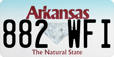 AR license plate 882WFI