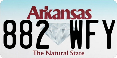 AR license plate 882WFY