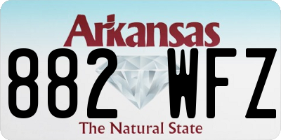 AR license plate 882WFZ