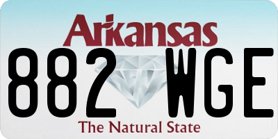 AR license plate 882WGE