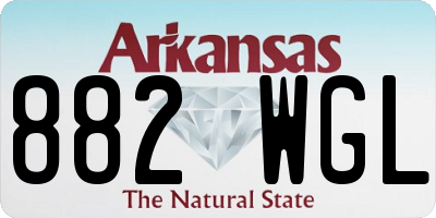 AR license plate 882WGL