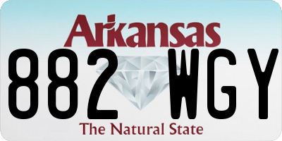 AR license plate 882WGY