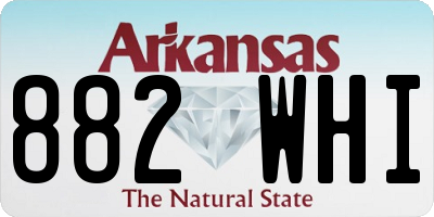 AR license plate 882WHI