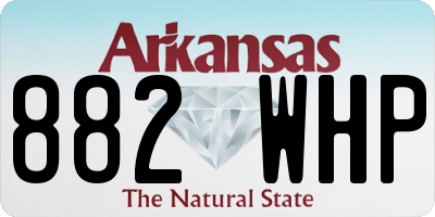 AR license plate 882WHP
